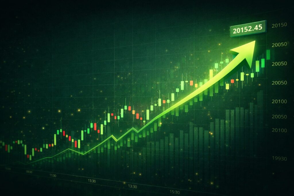 stock market trading chart and candlestick pattern