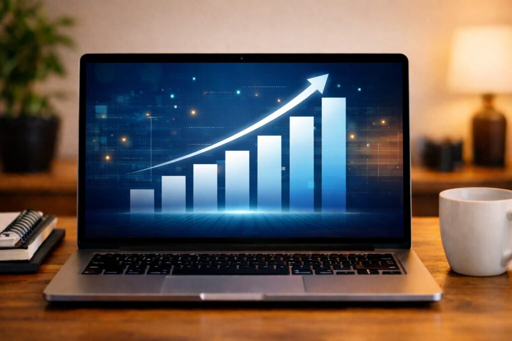 • stock market trading chart