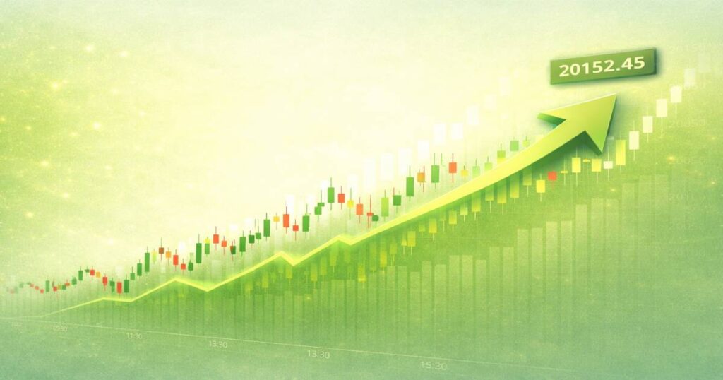 stock market trading chart and candlestick pattern